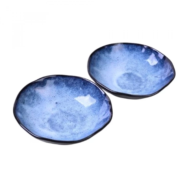 Миска Покутська Кераміка Росохан широка синя 0,35л (R020105) фото 3