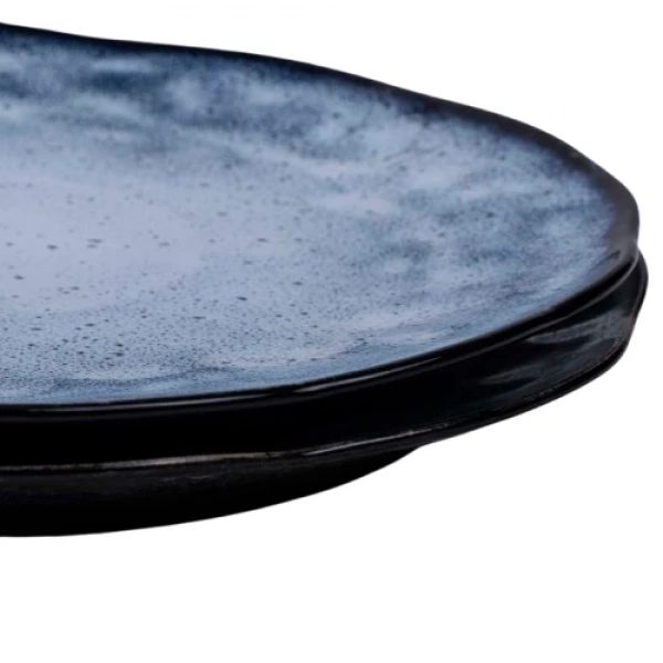 Тарелка обеденная Покутская Керамика Росохан синяя 30см (R030305) фото 3
