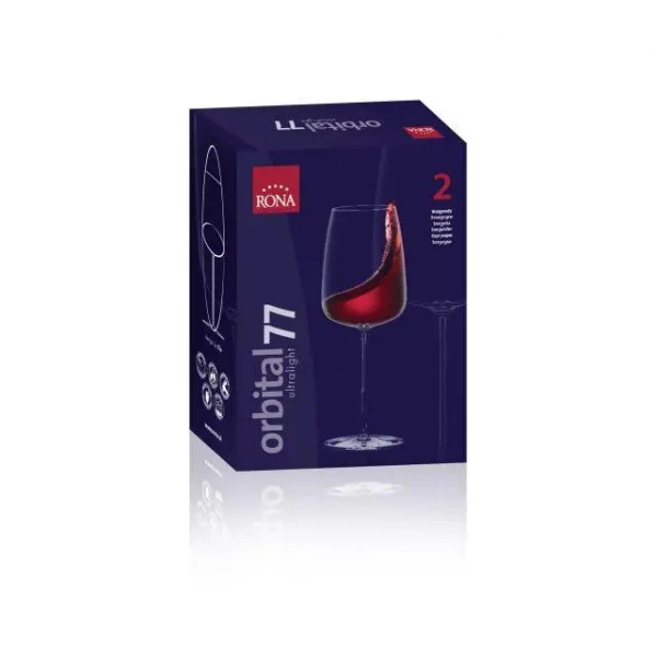 Набір келихів для вина Rona Orbital wine 770мл 2 шт (7252/UM-0-770) фото 3