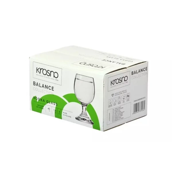 Набір чарок для горілки Krosno Balance 40 мл – 6 шт (789262) фото 3