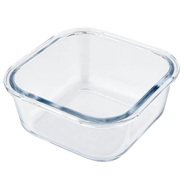 Ёмкость прямоугольная стеклянная с бамбуковой крышкой Florina 770мл (3p0152) фото 3