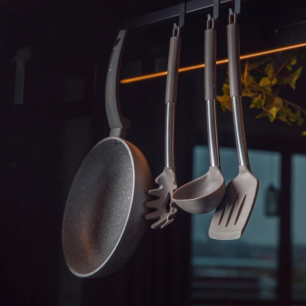 Лопатка с прорезями метал с силиконом Florina LAVA 33см (4Ł0090) фото 3