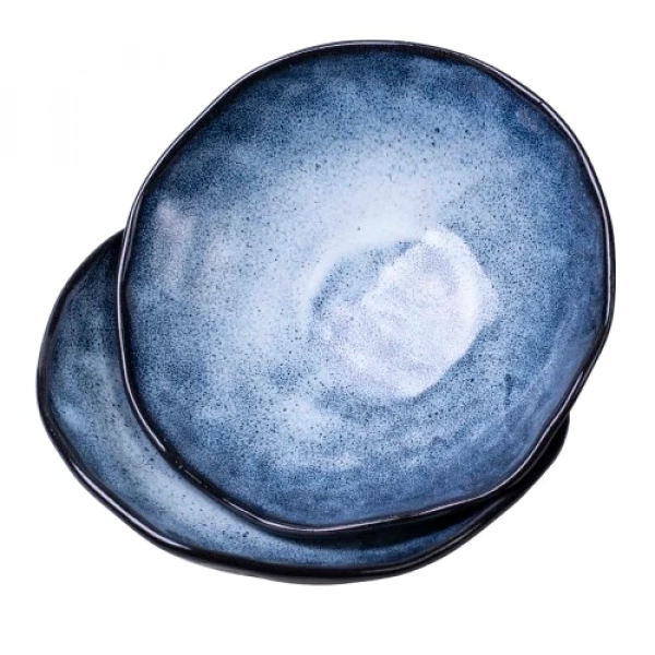 Миска Покутська Кераміка Росохан Широка синя 0,9л (R020205) фото 4