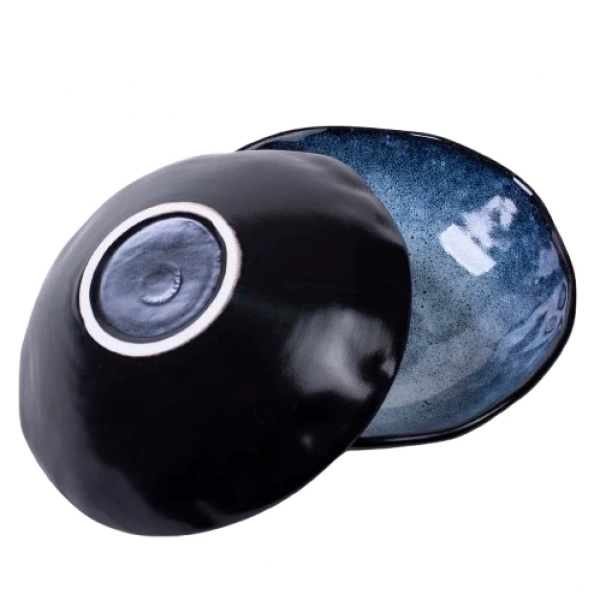 Миска Покутська Кераміка Росохан широка синя 0,35л (R020105) фото 4