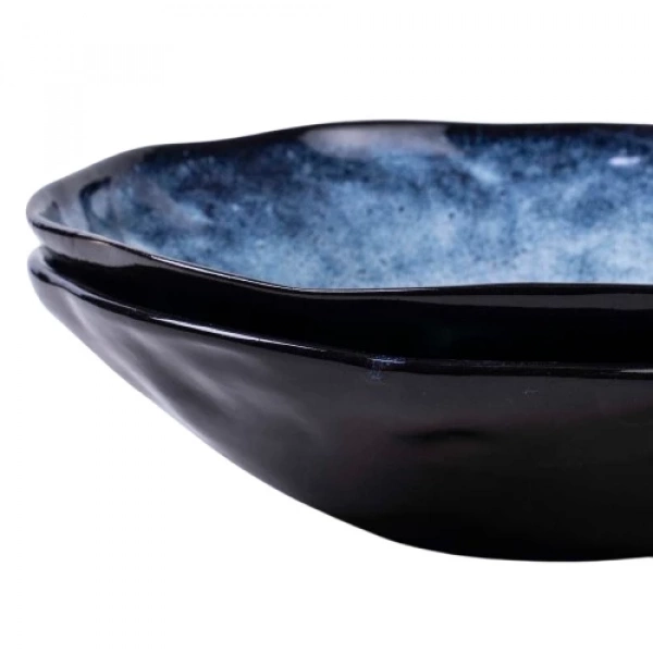 Миска Покутська Кераміка Росохан Широка синя 1,5л (R020305) фото 4