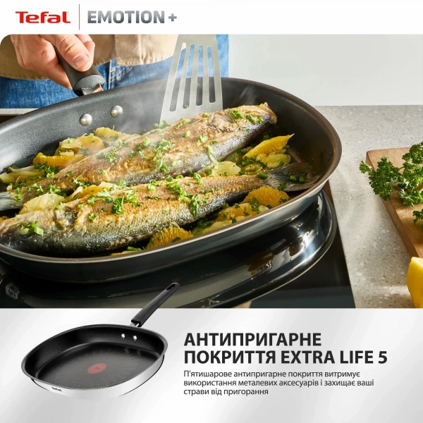 Сковорода для рыбы Tefal Emotion  36×26см (E3321255) фото 4