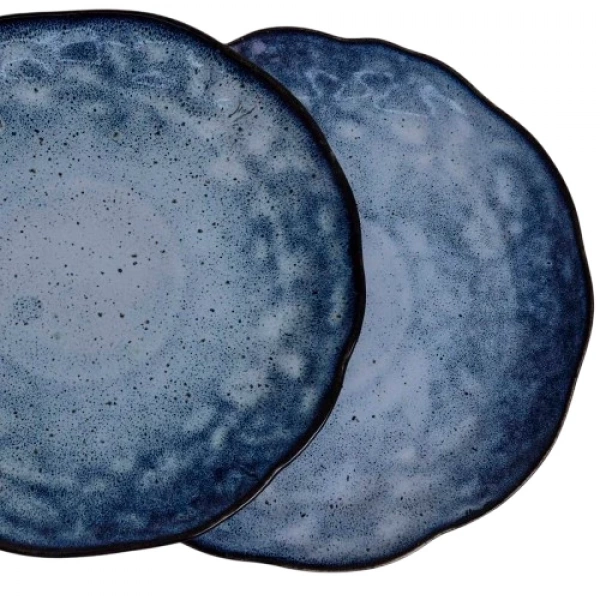 Тарелка обеденная Покутская Керамика Росохан синяя 30см (R030305) фото 4