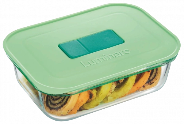 Ємність для їжі прямокутна Luminarc UniqueBox Green 630 мл (V7333) фото 4