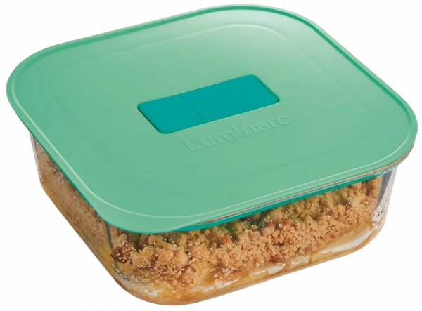 Ємність для їжі квадратна Luminarc UniqueBox Turquoise 1100 мл (V7338) фото 4
