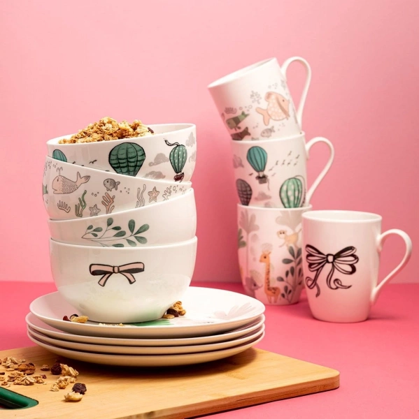 Салатник дитячий порцеляновий Florina Сафарі 13см (2S2906) фото 2