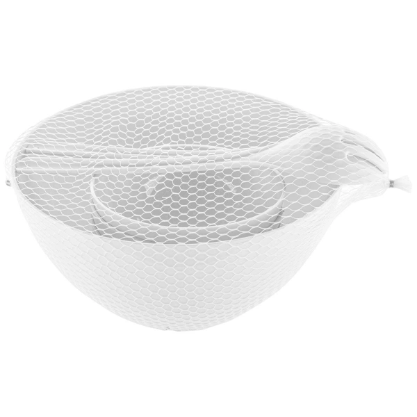 Набір пластикового посуду для салату Florina Praktyczna BONNY білий 7 пр (4Z0367) фото 2