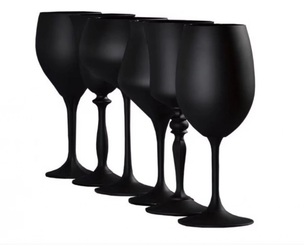 Набір келихів для вина Bohemia Gambit Black 350мл(D5220) 6шт (b40934-D5220) фото 2