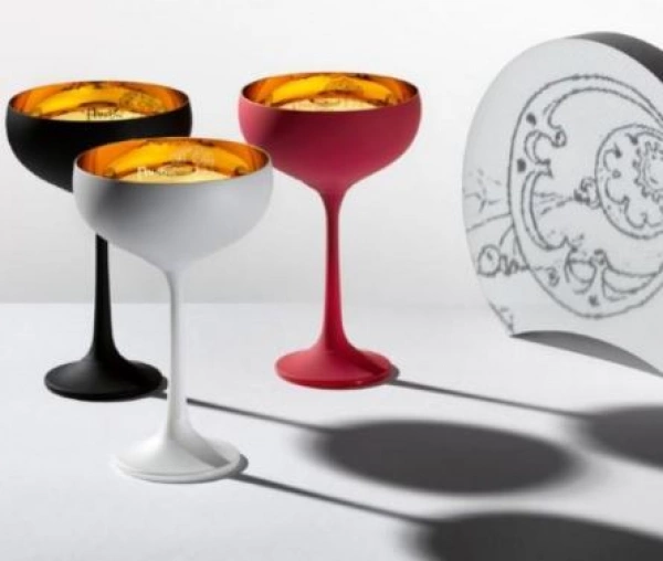 Набір келихів-креманок Bohemia Mucha Black 180мл(K0815) 2шт (b40919-K0815) фото 2