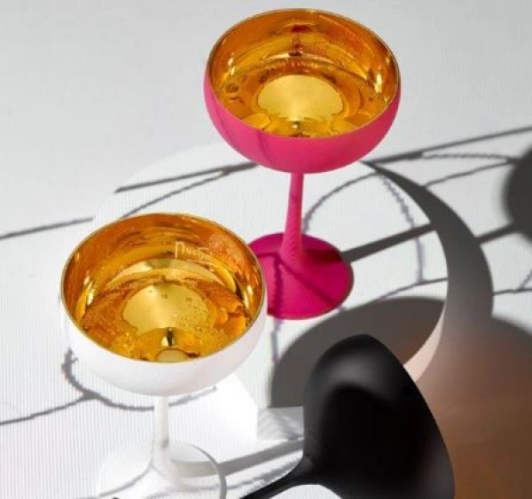 Набір келихів-креманок Bohemia Mucha Black 180мл(K0815) 2шт (b40919-K0815) фото 3