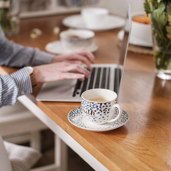 Чашка з блюдцем Florina Mare Faith 240мл (2K9175) фото 2