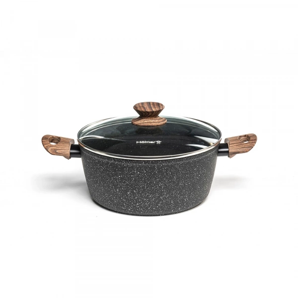 Каструля кована з кришкою Hölmer Natural 4,2л (CR-1342-FAMWL) фото 2