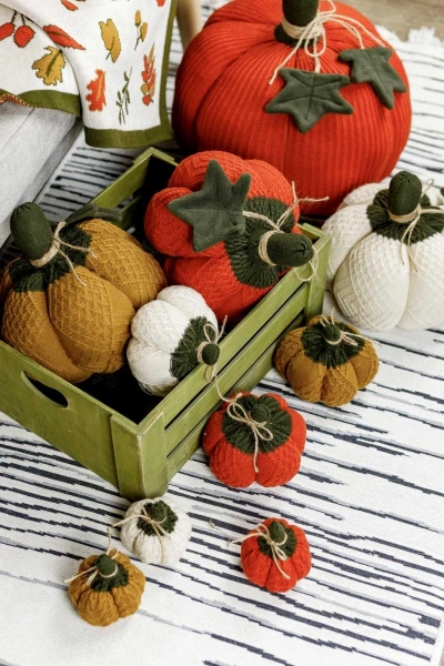 Декоративний текстильний виріб Прованс "Гарбуз Big" Помаранчевий 35см (030787) фото 2