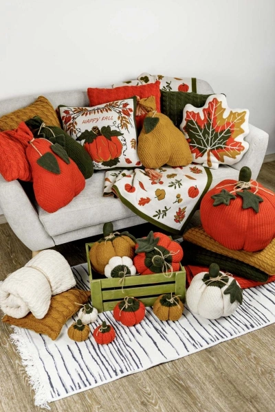 Декоративний текстильний виріб Прованс "Гарбуз Medium" Помаранчевий 25см (030113) фото 2