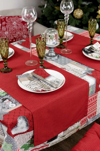 Прованс.Доріжка Merry Christmas червона 40x140см (31478) фото 4