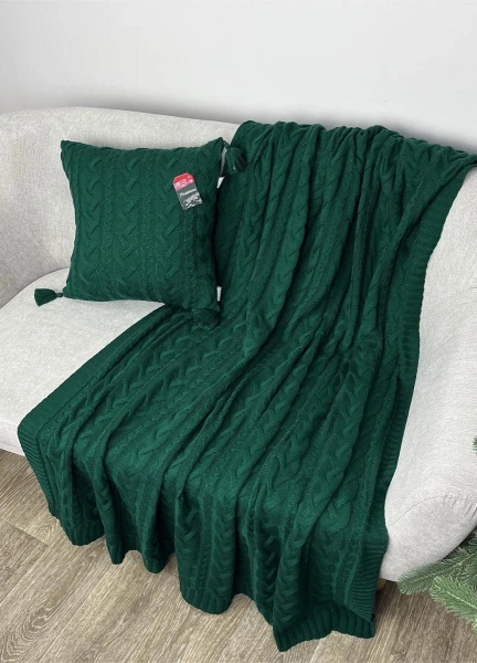 Плед зелений Прованс Hit Kosa-01 130х170см (30171) фото 3