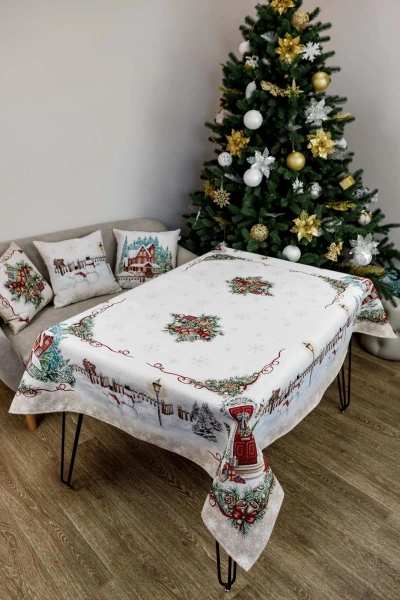 Подушка декоративна з велюром Прованс Святковий дім Домівка 45х45см (31405) фото 3