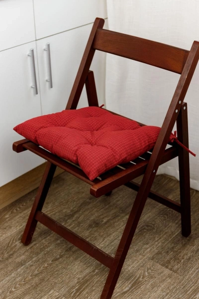 Подушка на стілець Прованс Merry Christmas червона 40х40см (31484) фото 2