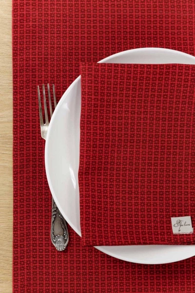 Серветка червона Прованс Merry Christmas 35x45см (31379) фото 4