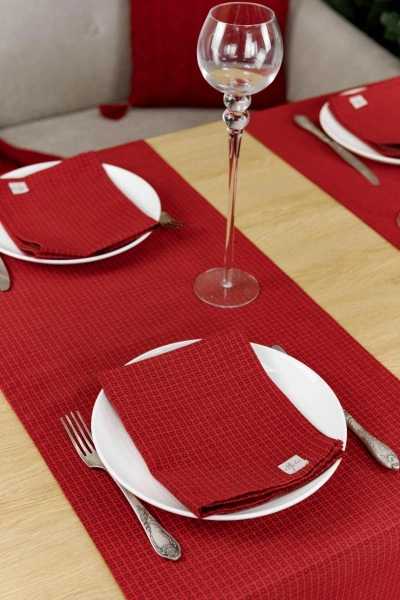 Серветка червона Прованс Merry Christmas 35x45см (31379) фото 2