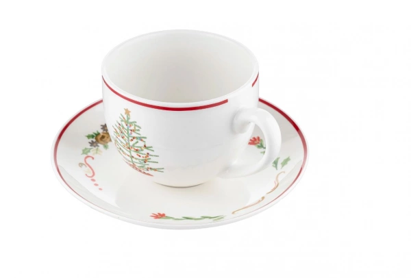 Чашка з блюдцем Florina New Year 240мл (2K2128) фото 2