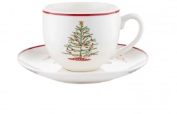 Чашка з блюдцем Florina New Year 240мл (2K2128)
