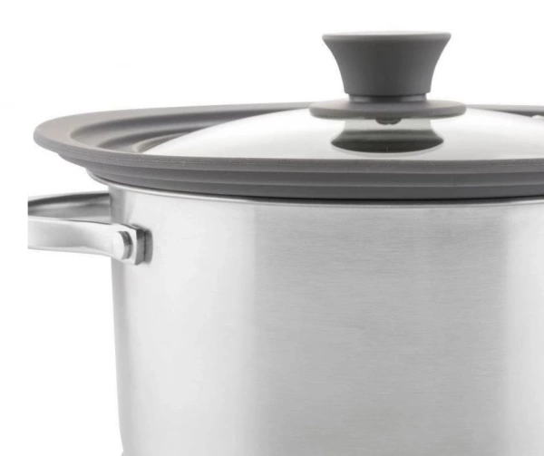 Кришка термостійка з силіконом 3 в 1 Florina 24/26/28 см (3P0202) фото 2