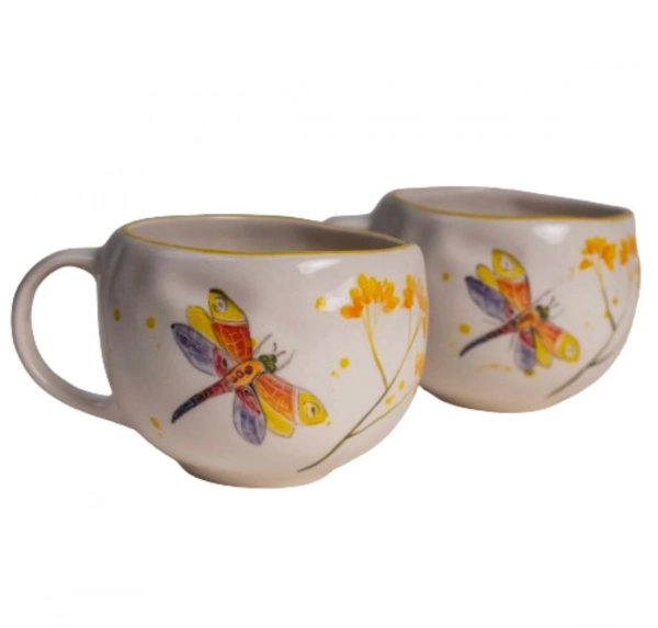 Горня низьке Покутська Кераміка Акварель бабка 0,45л (A0121) фото 2