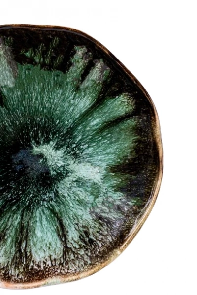 Миска Покутская Керамика Росохан зеленая 0,9л (R020204) фото 2