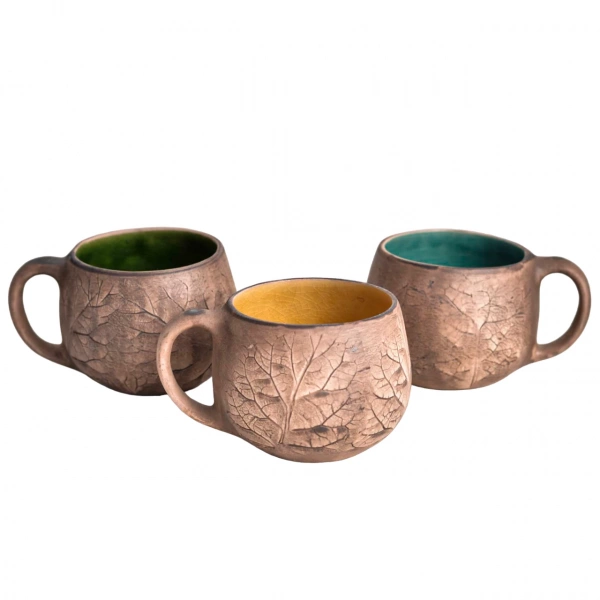 Горня молочене Покутська Кераміка Флора жовте 0,35л (F010407101316) фото 3