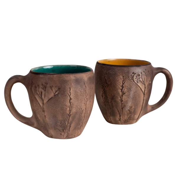 Горня молочене Покутська Кераміка Флора жовте 0,45л (F010508101316) фото 4