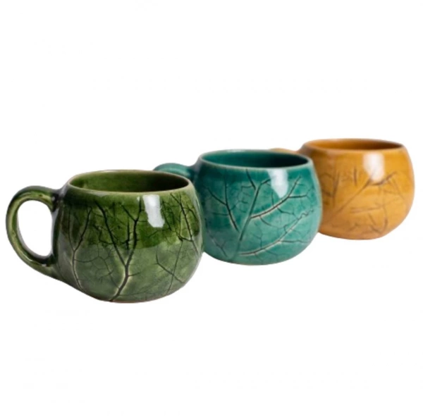 Філіжанка глазурована Покутська Кераміка Флора жовта 0,2л (F010209121316) фото 2