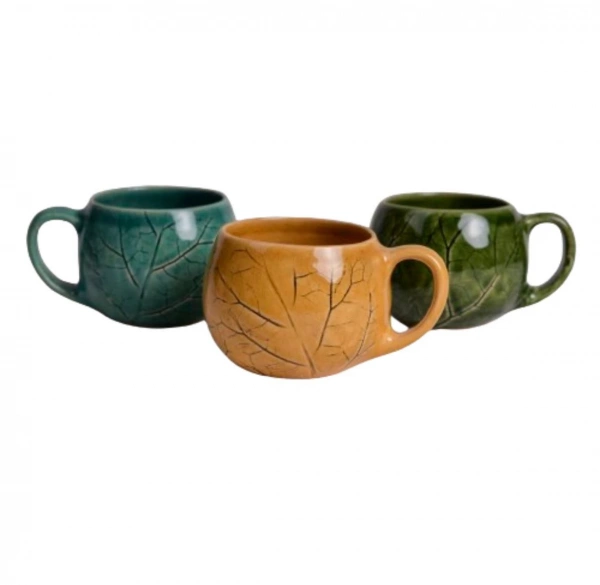 Філіжанка глазурована Покутська Кераміка Флора жовта 0,2л (F010209121316) фото 3