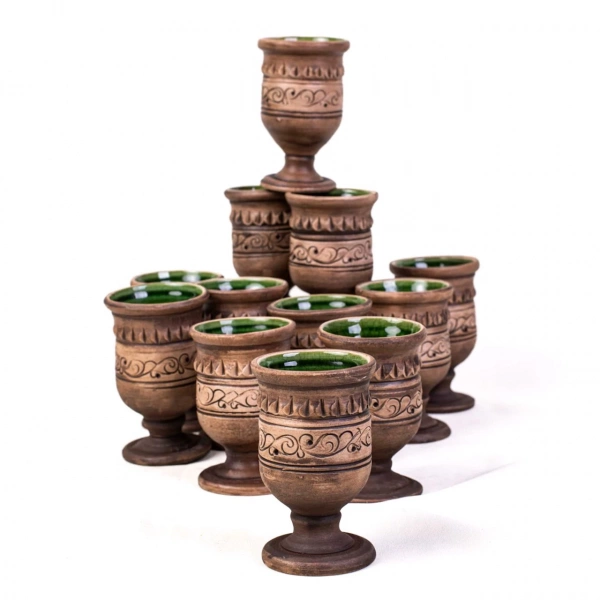 Келих на ніжці Покутська Кераміка Шляхтянський 0,1л (S060204) фото 2