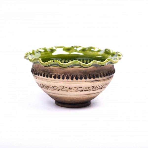 Миска-хвилівка Покутська Кераміка Шляхтянський 0,5л (S0401) фото 3