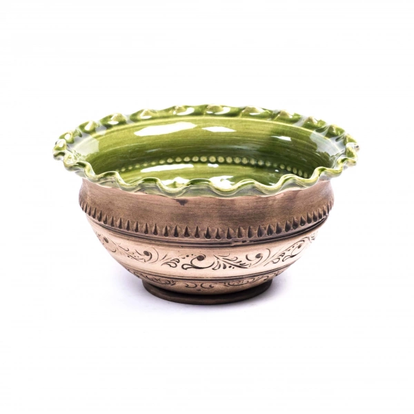 Миска-хвилівка Покутська Кераміка Шляхтянський 1л (S0402) фото 2