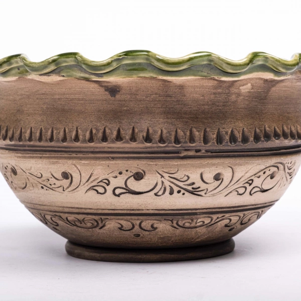 Миска-волновка Покутская Керамика Шляхтянский 2л (S0403) фото 2