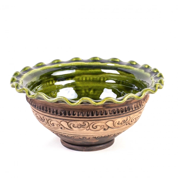 Миска-волновка Покутская Керамика Шляхтянский 2л (S0403) фото 3