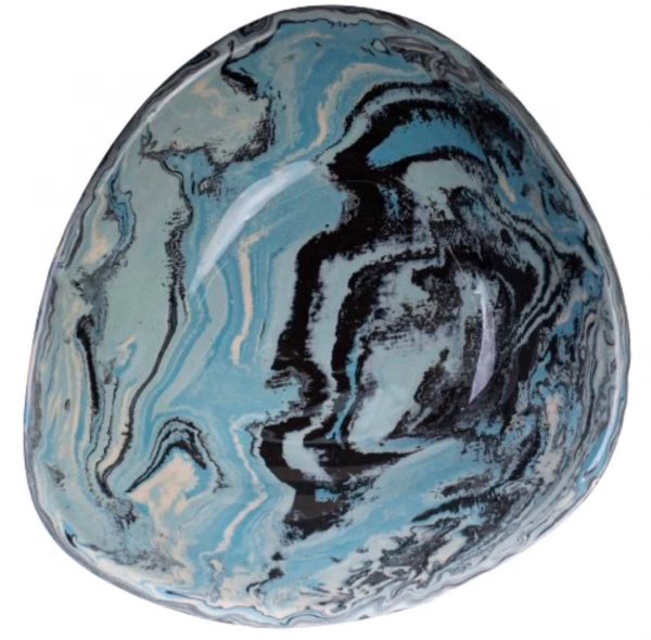 Миска треугольная Покутская Керамика Нерикоми голубая 1,1л (N02040709) фото 2