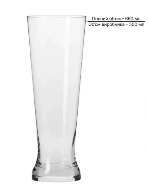 Склянка для пива KROSNO ФУТБОЛ-1 500мл (50028) фото 2