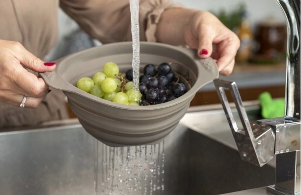 Друшляк складний круглий силікон Florina Anide d=20см (4C2012) фото 2