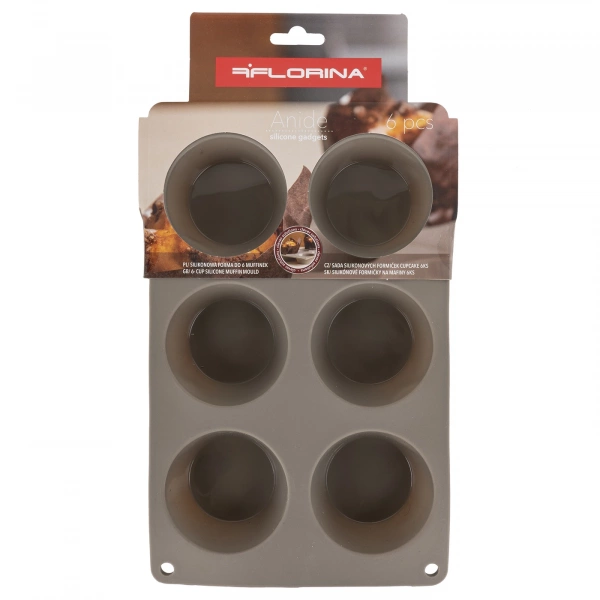 Форма для випічки мафінів прямокутна силікон Florina Anide на 6шт (4F1607) фото 5