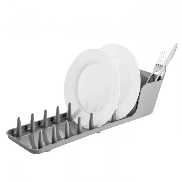 Сушилка для посуды пластик Florina 44,5х10,2х13,8 см Gray (4O5050) фото 2 Сушилка для посуды пластик Florina 44,5х10,2х13,8 см Gray (4O5050) фото 2