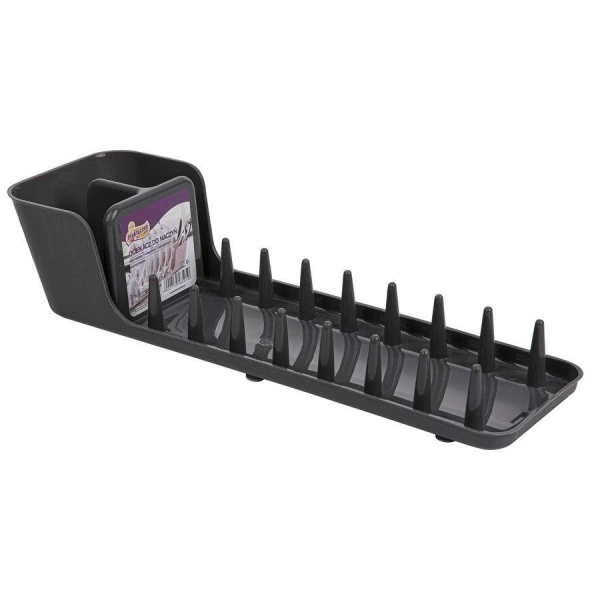 Сушилка для посуды пластик Florina 44,5х10,2х13,8 см Gray (4O5050) фото 4 Сушилка для посуды пластик Florina 44,5х10,2х13,8 см Gray (4O5050) фото 4