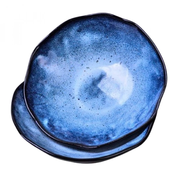 Миска Покутська Кераміка Росохан Широка синя 1,5л (R020305) фото 5