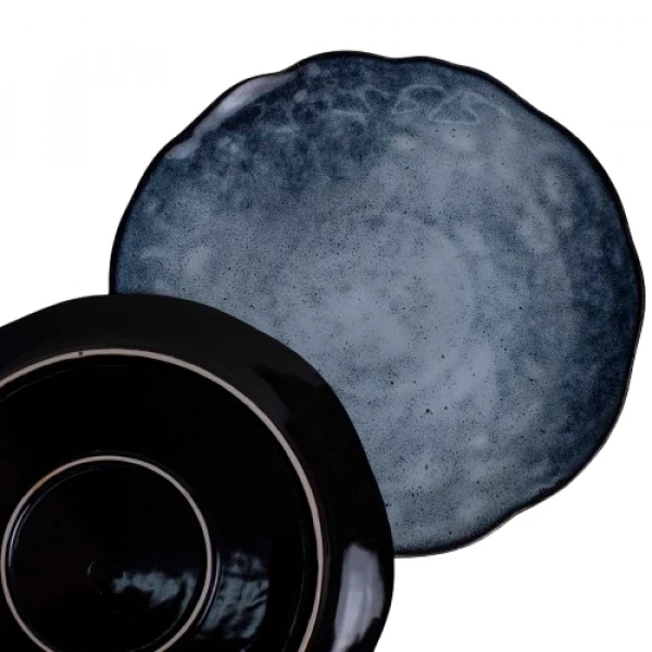 Тарелка обеденная Покутская Керамика Росохан синяя 30см (R030305) фото 5